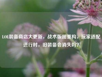 LOL装备商店大更新，战术版图重构，玩家适配进行时，旧装备会消失吗？