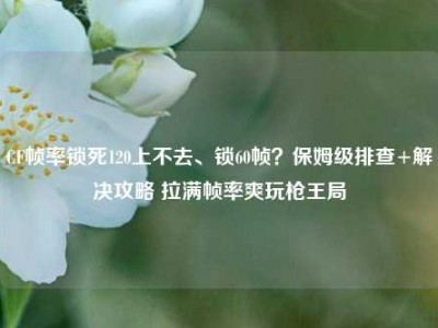 CF帧率锁死120上不去、锁60帧？保姆级排查+解决攻略 拉满帧率爽玩枪王局
