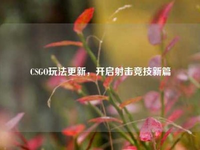CSGO玩法更新，开启射击竞技新篇