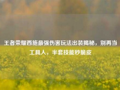 王者荣耀西施最强伤害玩法出装揭秘，别再当工具人，半套技能秒脆皮