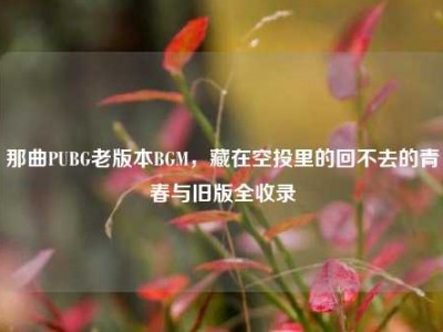 那曲PUBG老版本BGM，藏在空投里的回不去的青春与旧版全收录