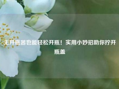 无开瓶器也能轻松开瓶！实用小妙招助你拧开瓶盖