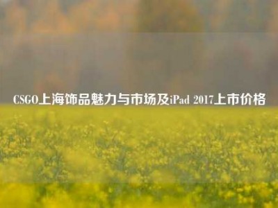 CSGO上海饰品魅力与市场及iPad 2017上市价格