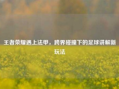 王者荣耀遇上法甲，跨界碰撞下的足球讲解新玩法