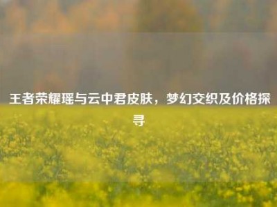 王者荣耀瑶与云中君皮肤，梦幻交织及价格探寻