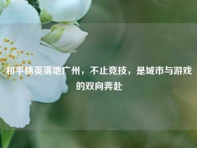 和平精英落地广州，不止竞技，是城市与游戏的双向奔赴