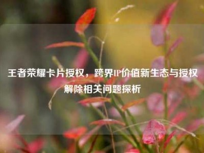 王者荣耀卡片授权，跨界IP价值新生态与授权解除相关问题探析