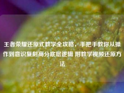 王者荣耀还原式教学全攻略，手把手教你从操作到意识复刻高分底层逻辑 附教学视频还原方法