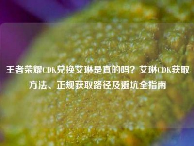 王者荣耀CDK兑换艾琳是真的吗？艾琳CDK获取方法、正规获取路径及避坑全指南
