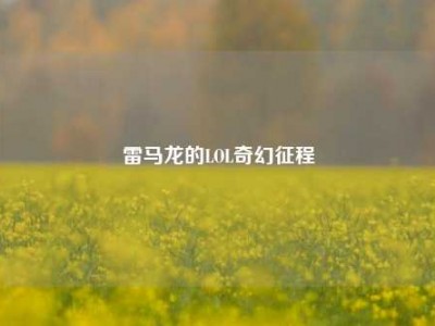 雷马龙的LOL奇幻征程
