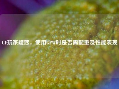 CF玩家疑惑，使用GPW时是否需配重及性能表现
