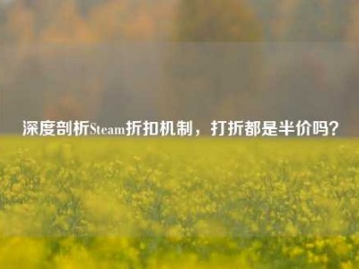 深度剖析Steam折扣机制，打折都是半价吗？