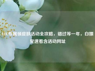 LOL专属领皮肤活动全攻略，错过等一年，白嫖党速看含活动网址
