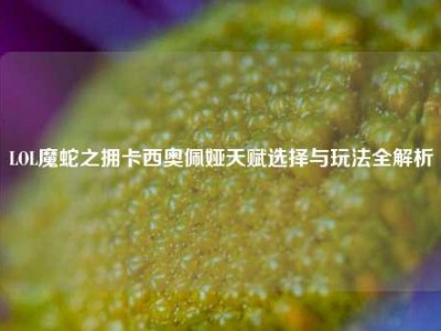 LOL魔蛇之拥卡西奥佩娅天赋选择与玩法全解析
