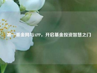 第一基金网与APP，开启基金投资智慧之门