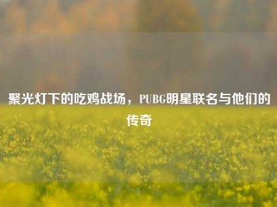 聚光灯下的吃鸡战场，PUBG明星联名与他们的传奇