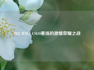 2022 IEM，CSGO赛场的激情荣耀之战