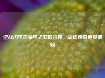 逆战闪电风暴电光获取指南，战场传奇道具揭秘