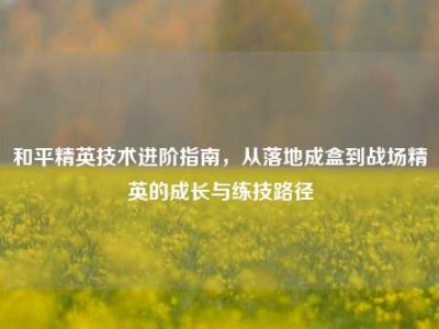 和平精英技术进阶指南，从落地成盒到战场精英的成长与练技路径