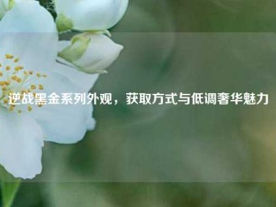 逆战黑金系列外观，获取方式与低调奢华魅力