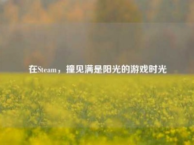 在Steam，撞见满是阳光的游戏时光