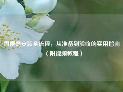 蹲便器安装全流程，从准备到验收的实用指南（附视频教程）