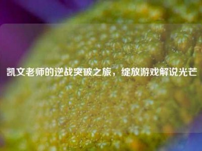 凯文老师的逆战突破之旅，绽放游戏解说光芒