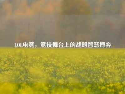 LOL电竞，竞技舞台上的战略智慧博弈