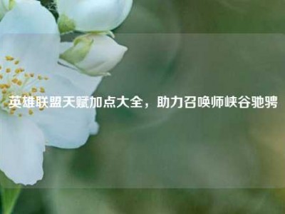 英雄联盟天赋加点大全，助力召唤师峡谷驰骋