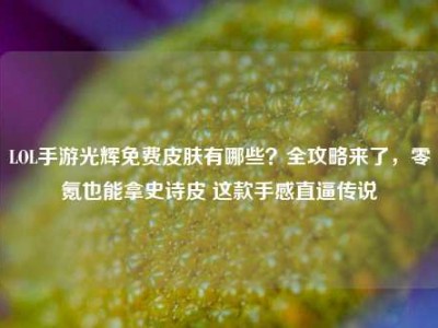 LOL手游光辉免费皮肤有哪些？全攻略来了，零氪也能拿史诗皮 这款手感直逼传说
