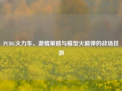 PUBG火力车，激情策略与模型火箭弹的战场狂飙