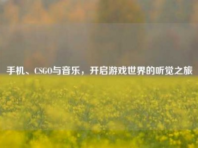 手机、CSGO与音乐，开启游戏世界的听觉之旅