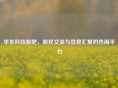 华东科技股吧，股民交流与信息汇聚的热闹平台