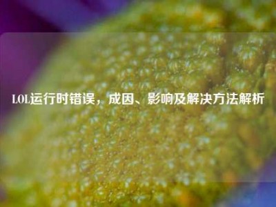 LOL运行时错误，成因、影响及解决方法解析