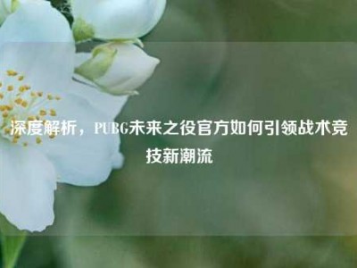 深度解析，PUBG未来之役官方如何引领战术竞技新潮流