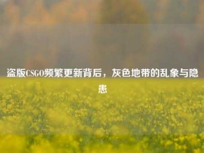 盗版CSGO频繁更新背后，灰色地带的乱象与隐患