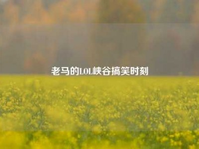 老马的LOL峡谷搞笑时刻