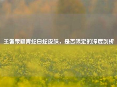 王者荣耀青蛇白蛇皮肤，是否限定的深度剖析