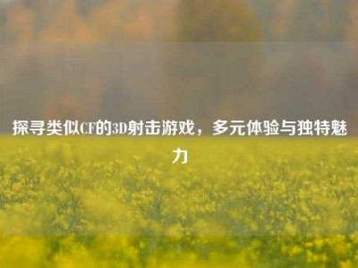 探寻类似CF的3D射击游戏，多元体验与独特魅力
