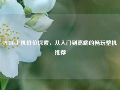 PUBG主机价位探索，从入门到高端的畅玩整机推荐