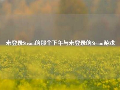 未登录Steam的那个下午与未登录的Steam游戏