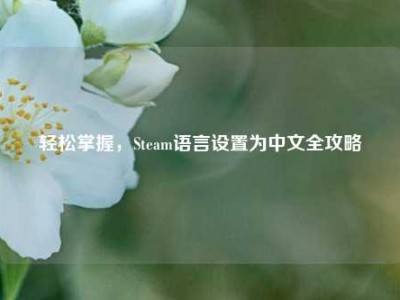 轻松掌握，Steam语言设置为中文全攻略
