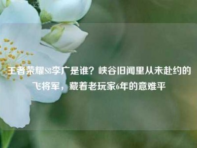 王者荣耀S8李广是谁？峡谷旧闻里从未赴约的飞将军，藏着老玩家6年的意难平