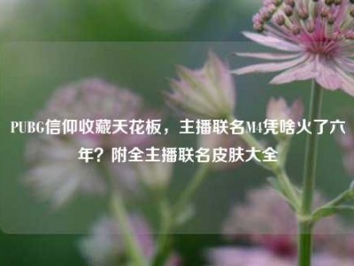 PUBG信仰收藏天花板，主播联名M4凭啥火了六年？附全主播联名皮肤大全