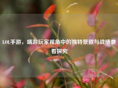 LOL手游，端游玩家视角中的独特景致与战绩查看探究