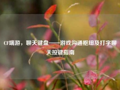 CF端游，聊天键盘——游戏沟通枢纽及打字聊天按键指南