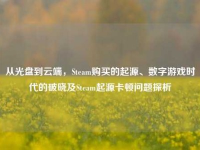 从光盘到云端，Steam购买的起源、数字游戏时代的破晓及Steam起源卡顿问题探析
