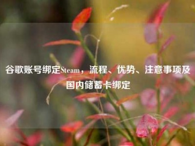 谷歌账号绑定Steam，流程、优势、注意事项及国内储蓄卡绑定