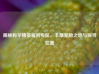 揭秘和平精英福利专区，丰厚奖励之地与探寻位置