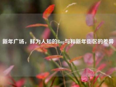 新年广场，鲜为人知的Bug与和新年街区的差异